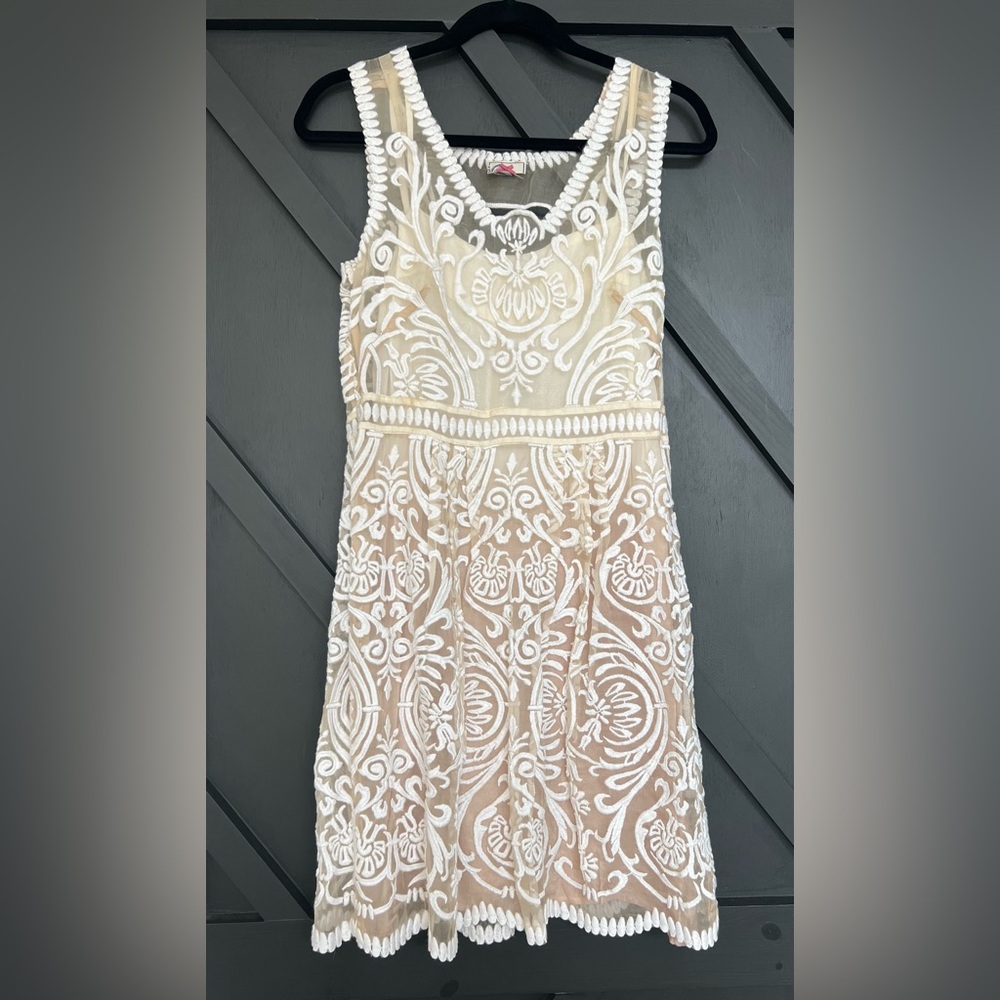BHLDN X Anthropologie Jola Lace Mini Dress, Size 4 - Picture 3 of 11